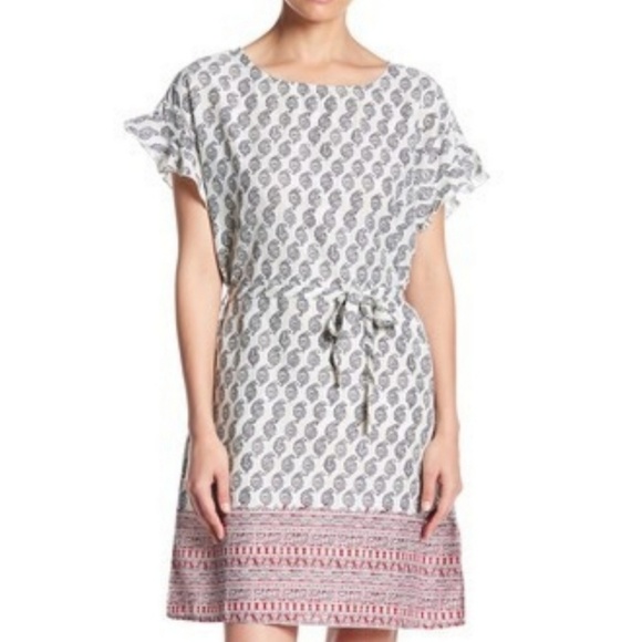 beachlunchlounge Dresses & Skirts - Ruffle Sleeve Tie Waist Dress NWOT